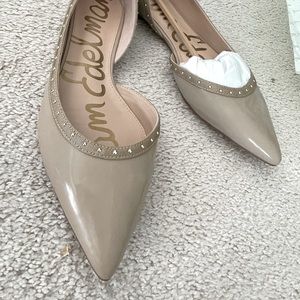 Sam Edelman tan patent flats